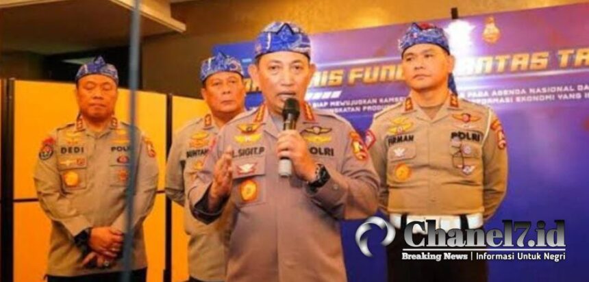 Kapolri Memberikan Penekanan Pengarahan Kepada Jajaran Korlantas Polri 5 Kapolri Jenderal Listyo Sigit Prabowo