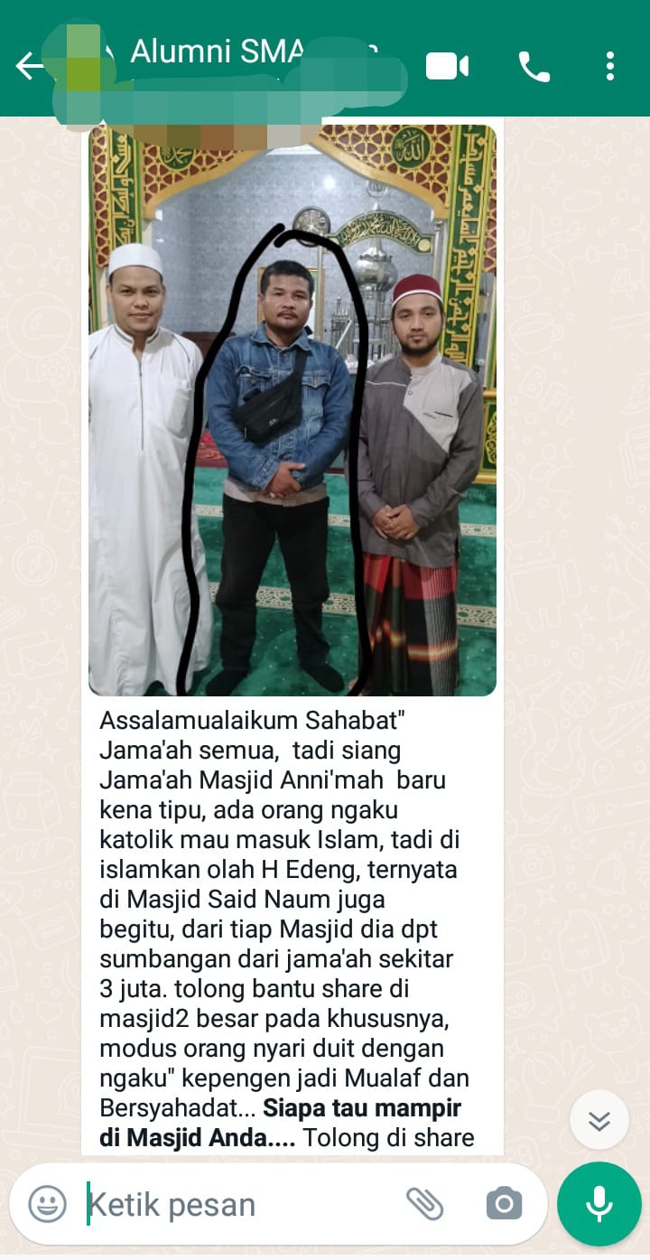 Diduga Seseorang Yang Mengaku Mau Masuk Islam Menipu Para Jama'ah Di Setiap Masjid Di Simalungun 6 IMG 20240319 WA0001 1