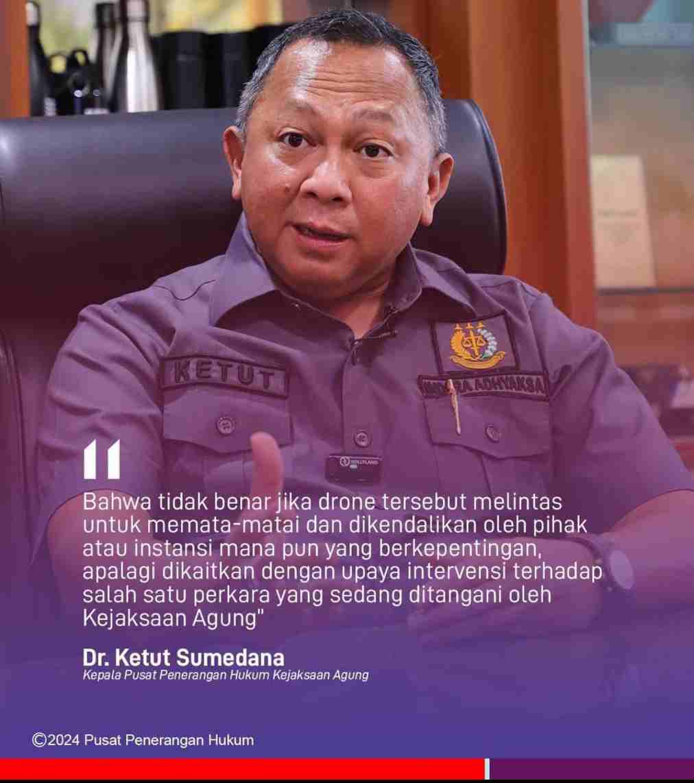 Kapuspenkum Dr. Ketut Sumedana Benarkan Adanya Pengamanan Terhadap Drone Yang Melintasi Kejaksaan Agung 7 Compress 20240607 211655 5849